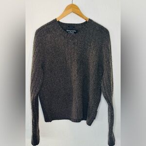 Y2K Abercrombie & Fitch Men's Dark Gray Crewneck Sweater